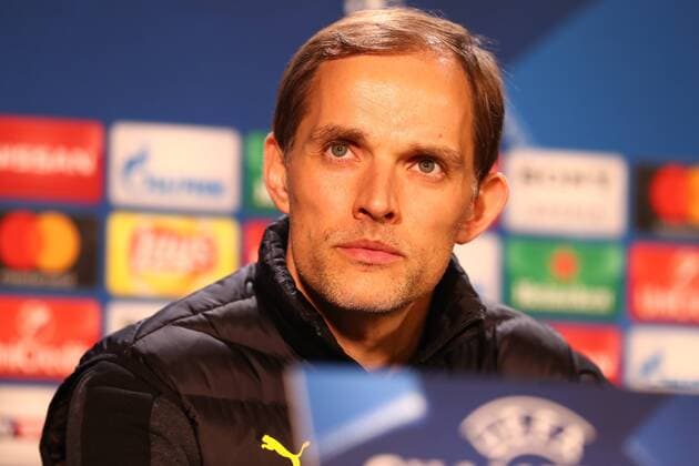 Thomas Tuchel - Stationen als Trainer, Borussia Dortmund 2015 - 2017 Themen der Woche - SPORT Mittwoch 12.04.2017, Saison 2016 2017, UEFA Champions League, Viertelfinale Hinspiel im Signal Iduna Park, BVB 09 Borussia Dortmund - AS Monaco, Thomas Tuchel (Trainer, BVB) auf der anschliessenden Pressekonferenz