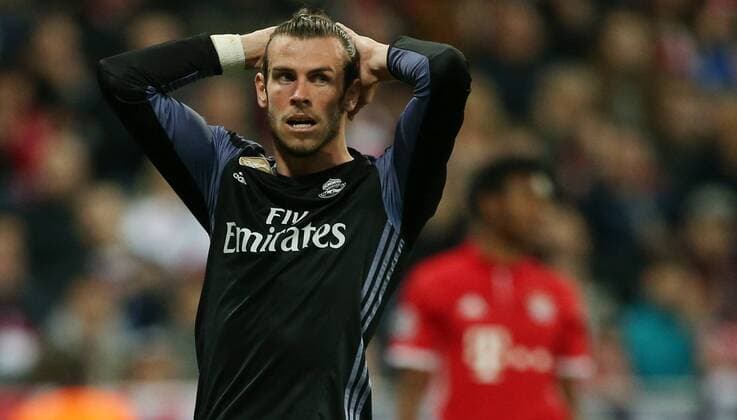 Fußball UEFA Champions League: FC Bayern Muenchen - Real Madrid , Saison 2016 2017, Viertelfinale, Hinspiel, quarter finals, first leg, 12.04.2017, xmdx, Gareth BALE (11, Real Madrid) vergibt torchance FC Bayern Muenchen - Real Madrid