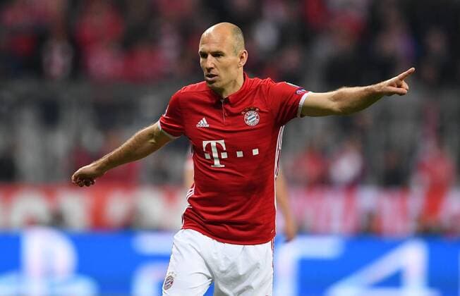 FUSSBALL CHAMPIONS LEAGUE SAISON 2016 2017 VIERTELFINALE HINSPIEL FC Bayern Muenchen - Real Madrid 12.04.2017 Arjen Robben (FC Bayern Muenchen) 