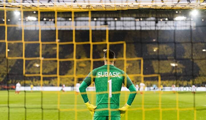 Bilder des Tages - SPORT Dortmund, 12.04.2017 TW Danijel Subasic (Monaco) Borussia Dortmund - AS Monaco
