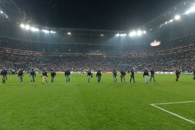 CRS FOOTBALL : Lyon vs Besiktas - Ligue Europa - 1 4e de finale - 13 04 2017 FredericChambert Panoramic 