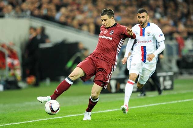 02 Matej Mitrovic (bes) FOOTBALL : Lyon vs Besiktas - Europa League - 13 04 2017 FEP Panoramic 