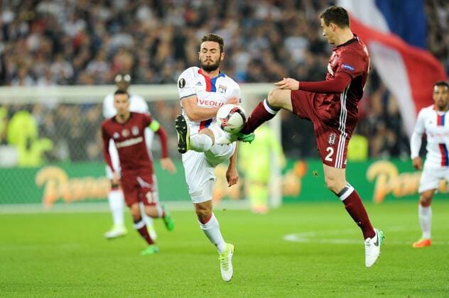 29 Lucas Tousart (ol) FOOTBALL : Lyon vs Besiktas - Europa League - 13 04 2017 FEP Panoramic 