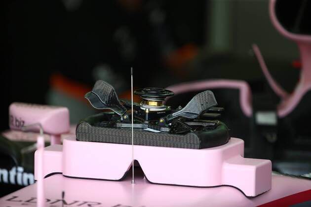 Bahrain Grand Prix, Sakhir 13 - 16 April 2017 14.04.2017 - Free Practice 1, The steering wheel of Sahara Force India F1 VJM010 