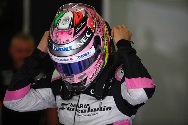 Bahrain Grand Prix, Sakhir 13 - 16 April 2017 14.04.2017 - Free Practice 1, Sergio Perez (MEX) Sahara Force India F1 VJM010 
