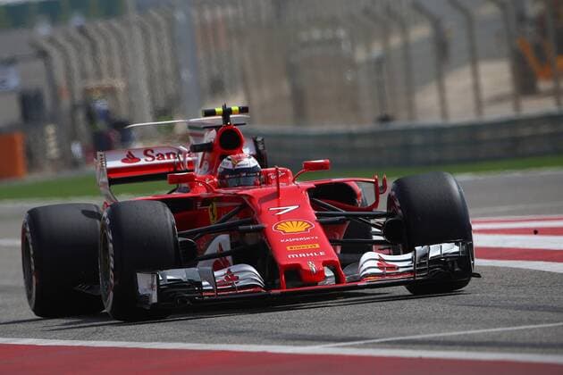 Bahrain Grand Prix, Sakhir 13 - 16 April 2017 14.04.2017 - Free Practice 1, Kimi Raikkonen (FIN) Scuderia Ferrari SF70H 