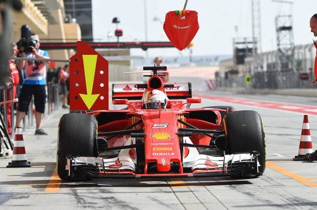 Sebastian Vettel, Grosser Preis von Bahrain 2017, 1. Erstes freies Training, Motorsport, Formel 1, 14.04.2017, Sachir Copyright: xAndre Eibner-Pressefotox EP_JAE