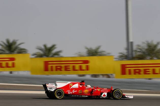 5 Sebastian Vettel (GER, Scuderia Ferrari), Motorsports: FIA Formula One World Championship WM Weltmeisterschaft 2017, Grand Prix of Bahrain, Sakhir Bahrain xHOCHxZWEIx