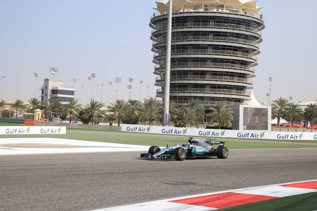 Bahrain Grand Prix, Sakhir 13 - 16 April 2017 15.04.2017 - Free Practice 3, Valtteri Bottas (FIN) Mercedes AMG F1 W08 