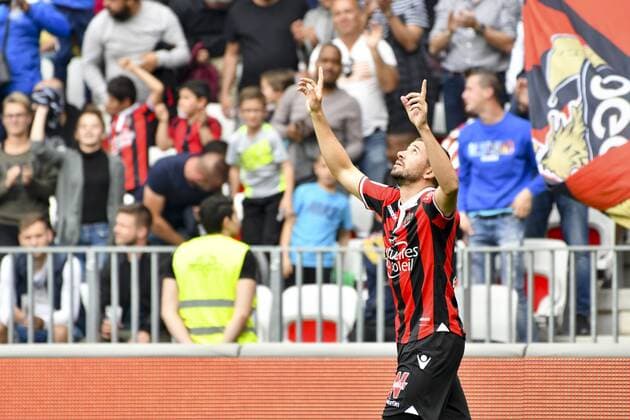 Fußball, OGC Nizza - AS Nancy Joie Mickael Le Bihan (OGC Nice) FOOTBALL : Nice vs Nancy - Ligue 1 - 15 04 2017 NorbertScanella Panoramic 