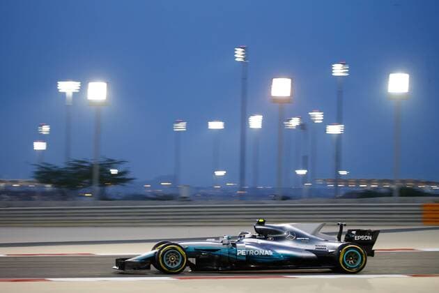 Motorsports: FIA Formula One World Championship WM Weltmeisterschaft 2017, Grand Prix of Bahrain, 77 Valtteri Bottas (FIN, Mercedes AMG Petronas), Sakhir Bahrain xHOCHxZWEIx