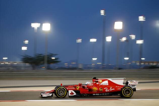 Motorsports: FIA Formula One World Championship WM Weltmeisterschaft 2017, Grand Prix of Bahrain, 5 Sebastian Vettel (GER, Scuderia Ferrari) Sakhir Bahrain xHOCHxZWEIx