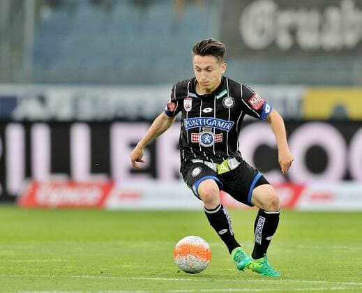 SOCCER - BL, Sturm vs Ried GRAZ,AUSTRIA,15.APR.17 - SOCCER - tipico Bundesliga, SK Sturm Graz vs SV Ried. Image shows Baris Atik (Sturm). GEPAxpictures xHansxOberlaender