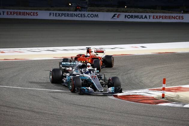 Motorsports: FIA Formula One World Championship WM Weltmeisterschaft 2017, Grand Prix of Bahrain, 77 Valtteri Bottas (FIN, Mercedes AMG Petronas), Sakhir Bahrain xHOCHxZWEIx