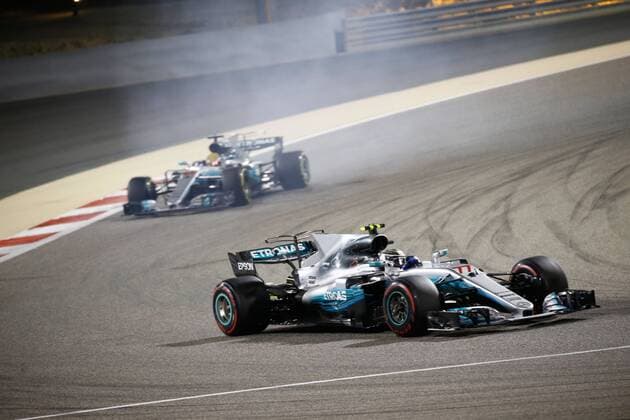 Motorsports: FIA Formula One World Championship WM Weltmeisterschaft 2017, Grand Prix of Bahrain, 77 Valtteri Bottas (FIN, Mercedes AMG Petronas), Sakhir Bahrain xHOCHxZWEIx