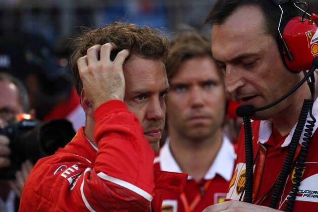 Bahrain Grand Prix, Sakhir 13 - 16 April 2017 16.04.2017 - Race, Sebastian Vettel (GER) Scuderia Ferrari SF70H 
