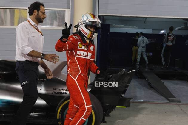 Bahrain Grand Prix, Sakhir 13 - 16 April 2017 16.04.2017 - Race, Sebastian Vettel (GER) Scuderia Ferrari SF70H race winner 