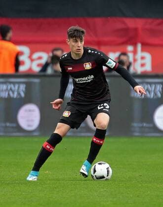 15.04.2017, xovx, Fussball 1.Bundesliga, Bayer 04 Leverkusen - FC Bayern Muenchen, emspor, Kai Havertz (Bayer 04 Leverkusen), Freisteller. Leverkusen