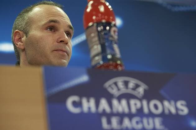 FC Barcelona Barca s midfielder Andres Iniesta during the press conference PK Pressekonferenz held after the training of the team at Joan Gamper Sports Center in Barcelona, northeastern Spain, 18 April 2017. FC Barcelona will face Juventus in a UEFA Champions League quarter final second leg match on 19 April 2017 at the Nou Camp stadium. FC BARCELONA S PRESS CONFERENCE !ACHTUNG: NUR REDAKTIONELLE NUTZUNG!  Copyright: xALEJANDROxGARCIAx 20170418-636281299684911316