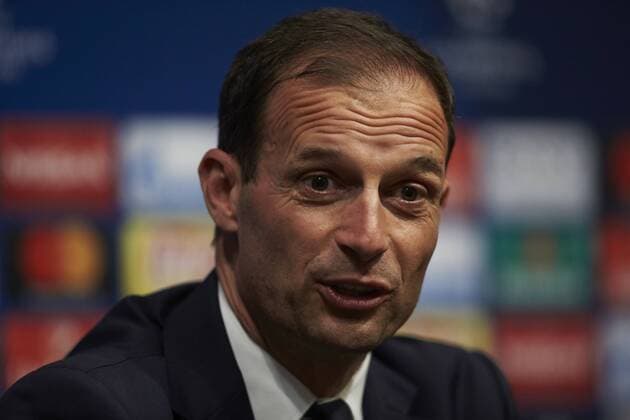 Juventus head coach Massimiliano Allegri during the press conference PK Pressekonferenz held at Camp Nou stadium in Barcelona, northeastern Spain, 18 April 2017. FC Barcelona Barca will face Juventus in a UEFA Champions League quarter final second leg match on 19 April 2017 at the Nou Camp stadium. JUVENTUS PRESS CONFERENCE !ACHTUNG: NUR REDAKTIONELLE NUTZUNG!  Copyright: xALEJANDROxGARCIAx B19 20170418-636281426221809429