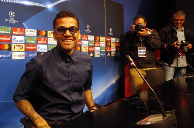Rueda de prensa del jugador de la Juventus, Dani Alves. Juventus player Dani Alves attends press conference PK Pressekonferenz xFrancescxAdelantadox 