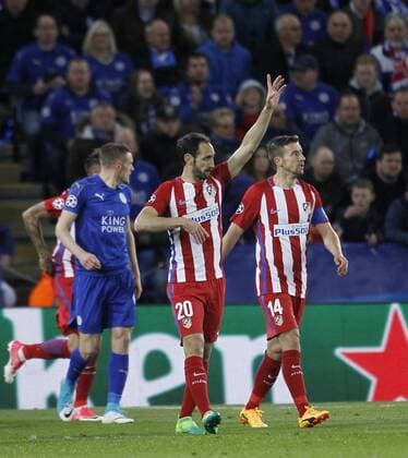 Partido de vuelta de cuartos de final de la Liga de Campeones entre el Leicester y el Atletico. En la imagen, Juanfran. 1 8 second leg match of Champions League between Leicester and Atletico. In this picture, Juanfran. xÃngelxRiverox 