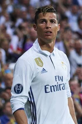 April 19, 2017 - Madrid, Spain - Cristiano Ronaldo (forward; Real Madrid) in action during the UEFA Champions League quarter-final second leg football match between Real Madrid and Bayern Munchen at Santiago Bernabeu on April 18, 2017 in Madrid Real Madrid vs Bayern Munchen. UEFA Champions League quarter-final  - ZUMAg15_ 20170419_zaf_g15_067 Copyright: xJackxAbuinx