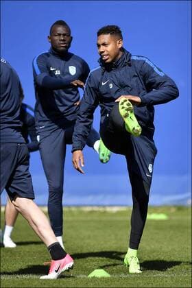 GENK, BELGIUM - APRIL 19 : Jean-Paul Boetius forward of KRC Genk pictured during a training of KRC Genk prior to their Uefa Europa League Quarter-finals, 2nd leg on April 19, 2017 in Genk, Belgium, 19 04 17 FOOTBALL : Entrainement KRC Genk - 19 04 2017 PhotoNews Panoramic 
