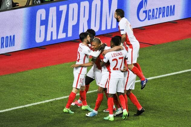 Joie AS Monaco - Kylian Mbappe (AS Monaco) Monaco vs Borussia dortmund - Ligue des Champions - 1 4 Retour - 19 04 2017 NorbertScanella Panoramic 