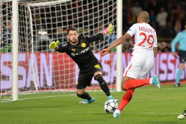 29 KYLIAN MBAPPE (mon) FOOTBALL : Monaco vs Borussia Dortmund - Ligue des Champions - 19 04 2017 AnthonyBIBARD FEP Panoramic 