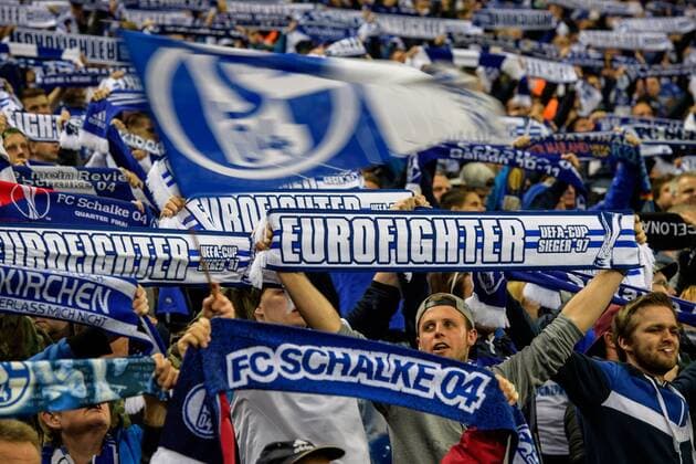 Fans des FC Schalke beim Europa League Spiel zwischen dem FC Schalke 04 und Ajax Amsterdam am 20.04.2017, Gelsenkirchen Copyright: xSchuelerx xEibnerx-xPressefotox EP_JSE