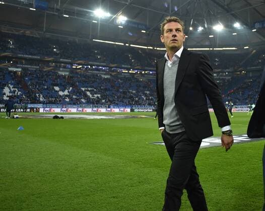 20.04.2017, Fussball, UEFA Europa League, Saison 2016 2017, Viertelfinale, FC Schalke 04 - Ajax Amsterdam, Trainer Markus Weinzierl (FC Schalke 04)