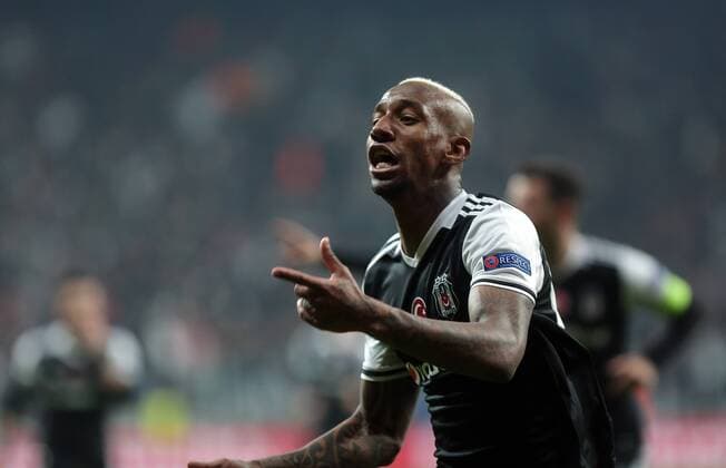Besiktas s Anderson Talisca celebrates his goal during UEFA Europa League second leg quarter final football match between Besiktas and Olympique Lyon on April 20, 2017, near the Vodafone arena stadium in Istanbul. (  Copyright: TolgaxAdanali 78199243st