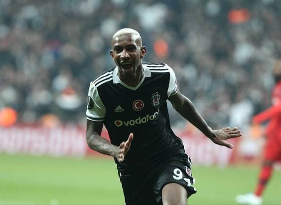Besiktas player Anderson Talisca during the Europa league Quarter final second match between Besiktas and Lyon at the Vodafone Arena in Istanbul , Turkey April 20, 2017. 