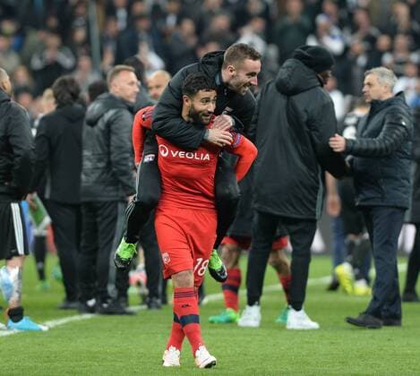 Lyon Players Nabil Fekir during the Europa league Quarter final second match between Besiktas and Lyon at the Vodafone Arena in Istanbul , Turkey April 20, 2017. 