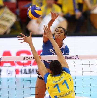 Stuttgart Volleyball Allianz MTV Stuttgart vs. SSC Schwerin, Aiyana Whitney (Stuttgart)