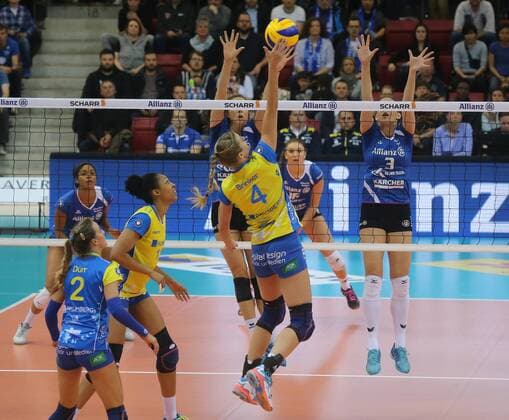 Allianz MTV Stuttgart - Schweriner SC Deutschland, Stuttgart, 22.04.2017, Volleyball, 1. Bundesliga Frauen, Saison 2016 2017, Allianz MTV Stuttgart - Schweriner SC.