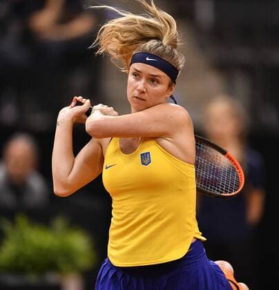Elina Svitolina (UKR) Aktion Tennis Damen Team Deutschland Germany Fed Cup Federations FedCup 2017 Deutschland vs Ukraine Porsche-Arena Stuttgart 23.04.2017 FedCup First Round Porsche-Arena Stuttgart 2017