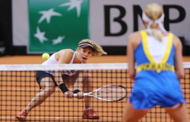 Stuttgart Tennis Fed Cup Deutschland vs. Ukraine, Doppel Laura Siegemund (GER)