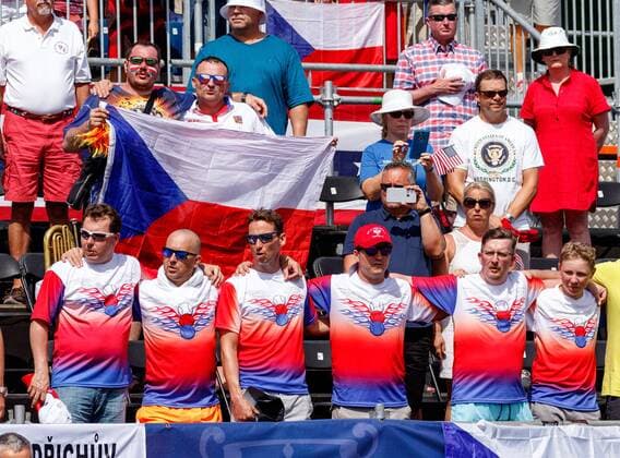 April 23, 2017 - Wesley Chapel, Florida, USA-Czech Republic fans before the start of the Fed Cup World Group Semifinal between the Czech Republic and the United States at the Saddlebrook Resort. CSM TENNIS 2017: Fed Cup World Group Semifinal Czech Republic vs USA APR 23 - ZUMAc04_ 20170423_zaf_c04_087 Copyright: xDelxMecumx