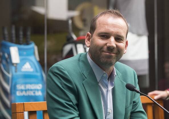 Spanish golfer Sergio Garcia, Masters champion at Augusta, addresses his first press conference PK Pressekonferenz after winning the title, on last 09 April, at Campo del Mediterraneo golf club, in the town of Borriol, Castellon, eastern Spain, 25 April 2017. Augusta Masters champion Sergio Garcia presser !ACHTUNG: NUR REDAKTIONELLE NUTZUNG!  Copyright: xDomenechxCastellóx 20170425-636287262431655066