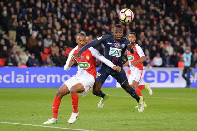 14 BLAISE MATUIDI (psg) - 34 Abdou DIALLO (mon) FOOTBALL : Paris SG vs Monaco - Coupe de France - 26 04 2017 AnthonyBIBARD FEP Panoramic 