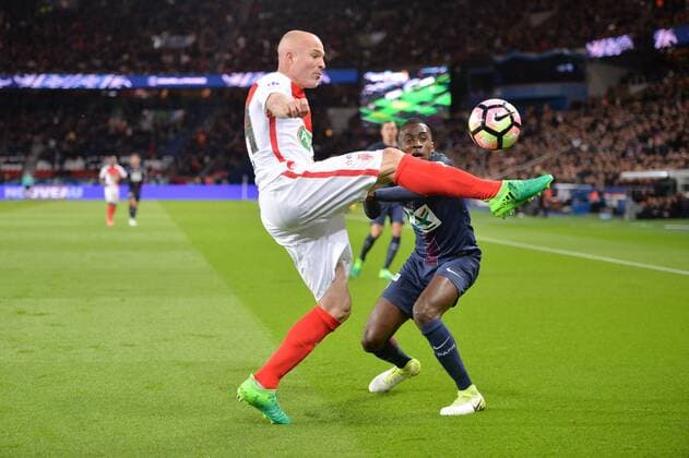 14 BLAISE MATUIDI (psg) - 24 ANDREA RAGGI (mon) FOOTBALL : Paris SG vs Monaco - Coupe de France - 26 04 2017 AnthonyBIBARD FEP Panoramic 