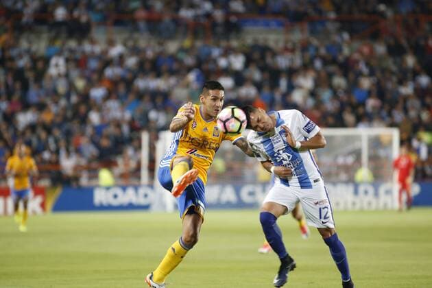 Fußball, CF Pachuca gewinnt Concacaf-Champions-League April 26, 2017 - Mexico - EUM20170426DEP03.JPG.PACHUCA, Hgo.- SoccerFutbol-Copa-MX-Final.- Acciones del encuentro entre los Tuzos del Pachuca y Tigres de la UANL, partido de vuelta de la Final de la Copa MX celebrado en el estadio Hidalgo la noche de este miercoles 26 de abril de 2017. Foto: Agencia EL UNIVERSALAgustin SalinasRCC Latin News - April 26, 2017  - ZUMAu78_ 20170426_zaf_u78_071 Copyright: xElxUniversalx
