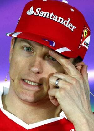 SOCHI, RUSSIA - APRIL 27, 2017: Finnish racing driver Kimi Raikkonen of the Scuderia Ferrari F1 team at a news conference ahead of the 2017 Formula One Russian Grand Prix, at the Sochi Autodrom racing circuit. Alexander Demianchuk TASS  TS049D88