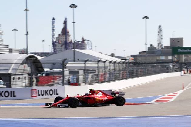 Russian Grand Prix, Sochi 27 - 30 April 2017 28.04.2017 - Free Practice 2, Kimi Raikkonen (FIN) Scuderia Ferrari SF70H 