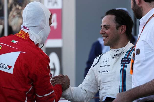 Russian Grand Prix, Sochi 27 - 30 April 2017 29.04.2017 - Qualifying, Sebastian Vettel (GER) Scuderia Ferrari SF70H pole position and Felipe Massa (BRA) Williams FW40 