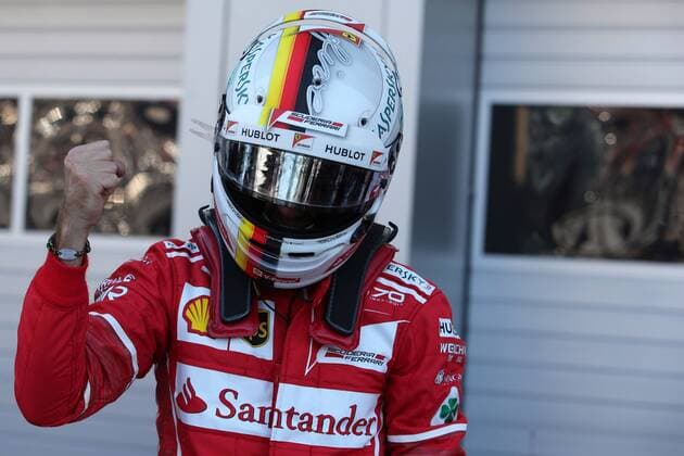 Russian Grand Prix, Sochi 27 - 30 April 2017 29.04.2017 - Qualifying, Sebastian Vettel (GER) Scuderia Ferrari SF70H pole position 