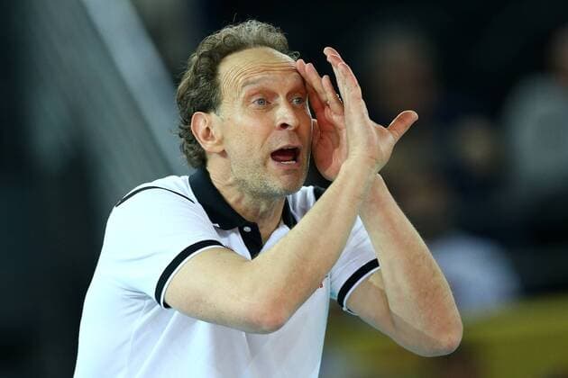 April 29, 2017 - Rome, Italy - Perugia head coach Lorenzo Bernardi during CEV Volleyball Champions League semifinal Sir Sicoma Colussi Perugia v Cucine Lube Civitanova at Palalottomatica in Rome, Italy on April 29, 2017. Perugia v Civitanova - CEV Volley Champions League Final Four  - ZUMAn230 20170429_zaa_n230_387 Copyright: xMatteoxCiambellix