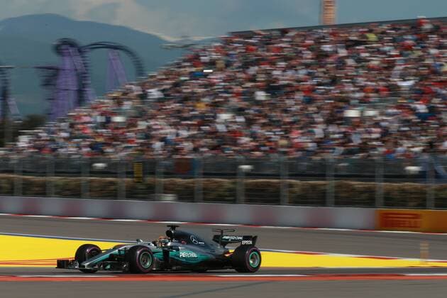 Motorsports: FIA Formula One World Championship WM Weltmeisterschaft 2017, Grand Prix of Russia, 44 Lewis Hamilton (GBR, Mercedes AMG Petronas F1 Team), Sotschi Russia xHOCHxZWEIx